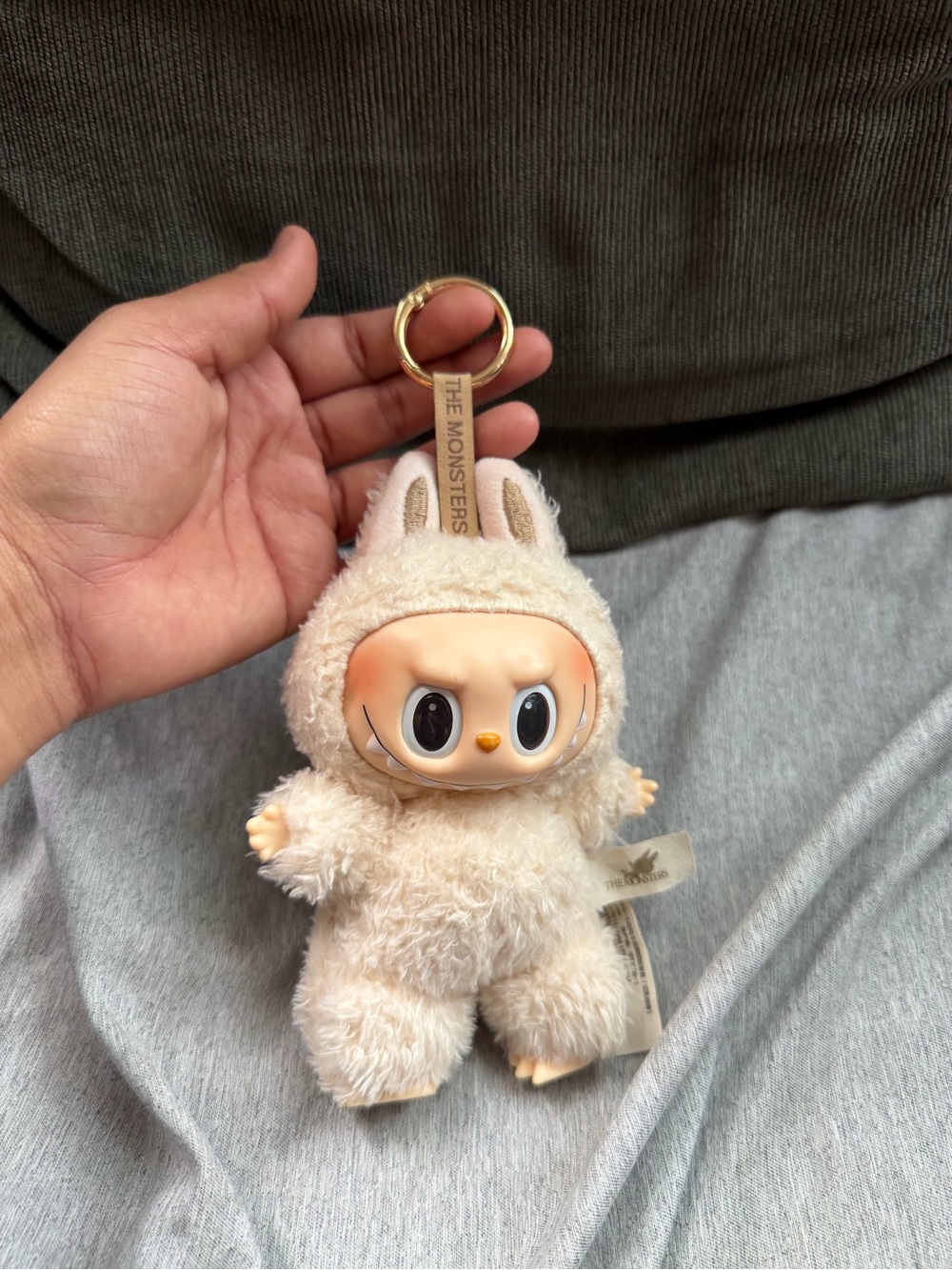 The Monsters Cream Plush Keychain — Cute Bunny Character